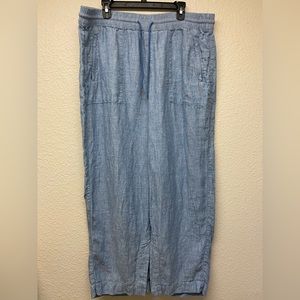 Athleta 100% Split-hem Linen Pants